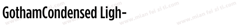 GothamCondensed Ligh字体转换